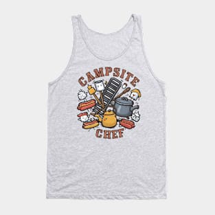 Campsite Chef Funny Camping and Hiking Tank Top